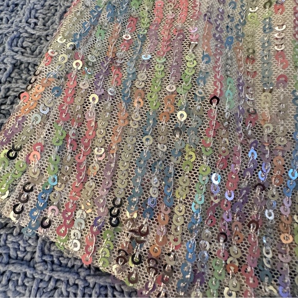 Xtraordinary rainbow sequin dress vguc 8y - Picture 4 of 10